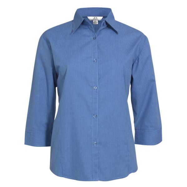 Womens Micro Check 3/4 Sleeve Shirt Thumbnail