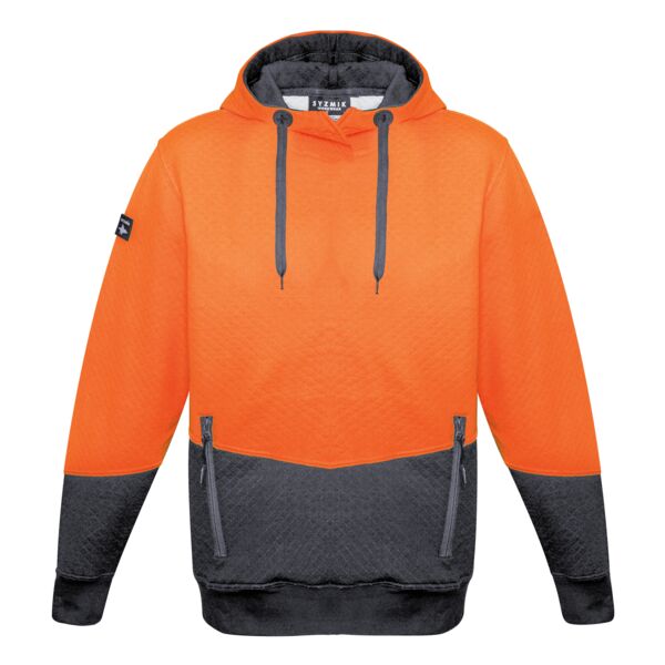 Unisex Hi Vis Textured Jacquard Hoodie Thumbnail