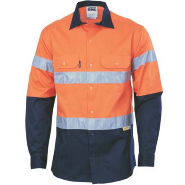 HiVis Two Tone Cotton Shirt with 3M 3736 Thumbnail